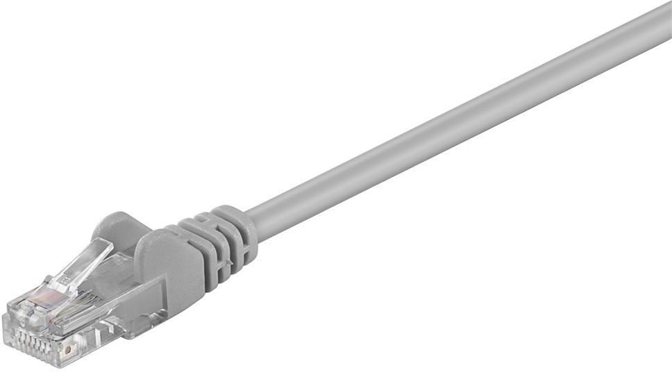 Goobay CAT5e-0500 UTP - U/UTP - 5m - RJ45 - UTP Kabel - Ethernet Kabel - Internet Kabel - Patchkabel - Grau