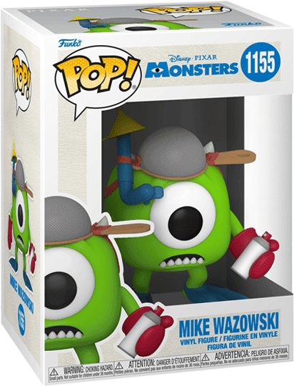 Funko Pop! Disney Pixar Monsters, Inc. 20th Anniversary Mike Wazowski with Mitts #1155 - Green Vinyl Collectible Figure