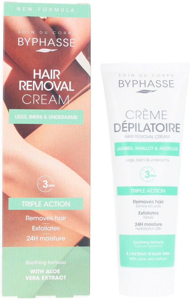 Byphasse Creme De Remoção De Cabelo extrato de aloe vera 125 ml
