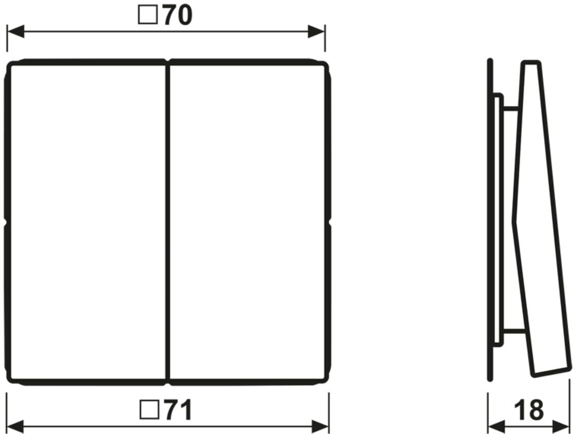 Jung Funk-Wandsender aws 4-kanalig ENO LS 995 WW (ENOLS995WW)