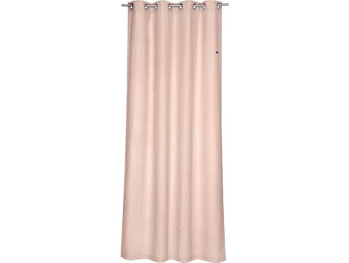 Esprit Ösenvorhang Harp, Hellrosa, Ecru, Uni, 140x250 cm, Heimtextilien, Vorhänge, Fertigvorhänge, Ösenvorhänge