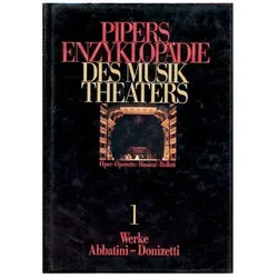 Pipers Enzyklopädie des Musiktheaters B, Sachbücher von Carl Dahlhaus