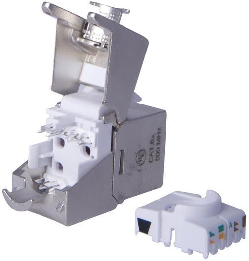 DIGITUS DN-93617-24 Keystone module Cat.6A diep afgeschermd grijs