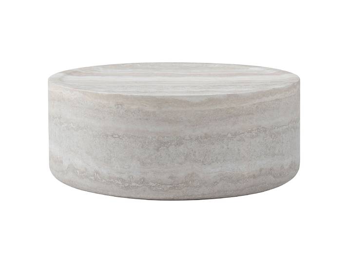 Couchtisch Kisler - rund Ø 90cm Grau/Hellgrau