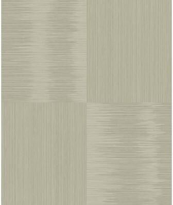 Seabrook Designs Ginza Stria Squares Non-Woven Unpasted Wallpaper