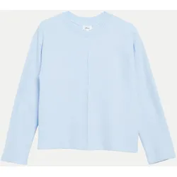 Basic Sweatshirt Blau 44