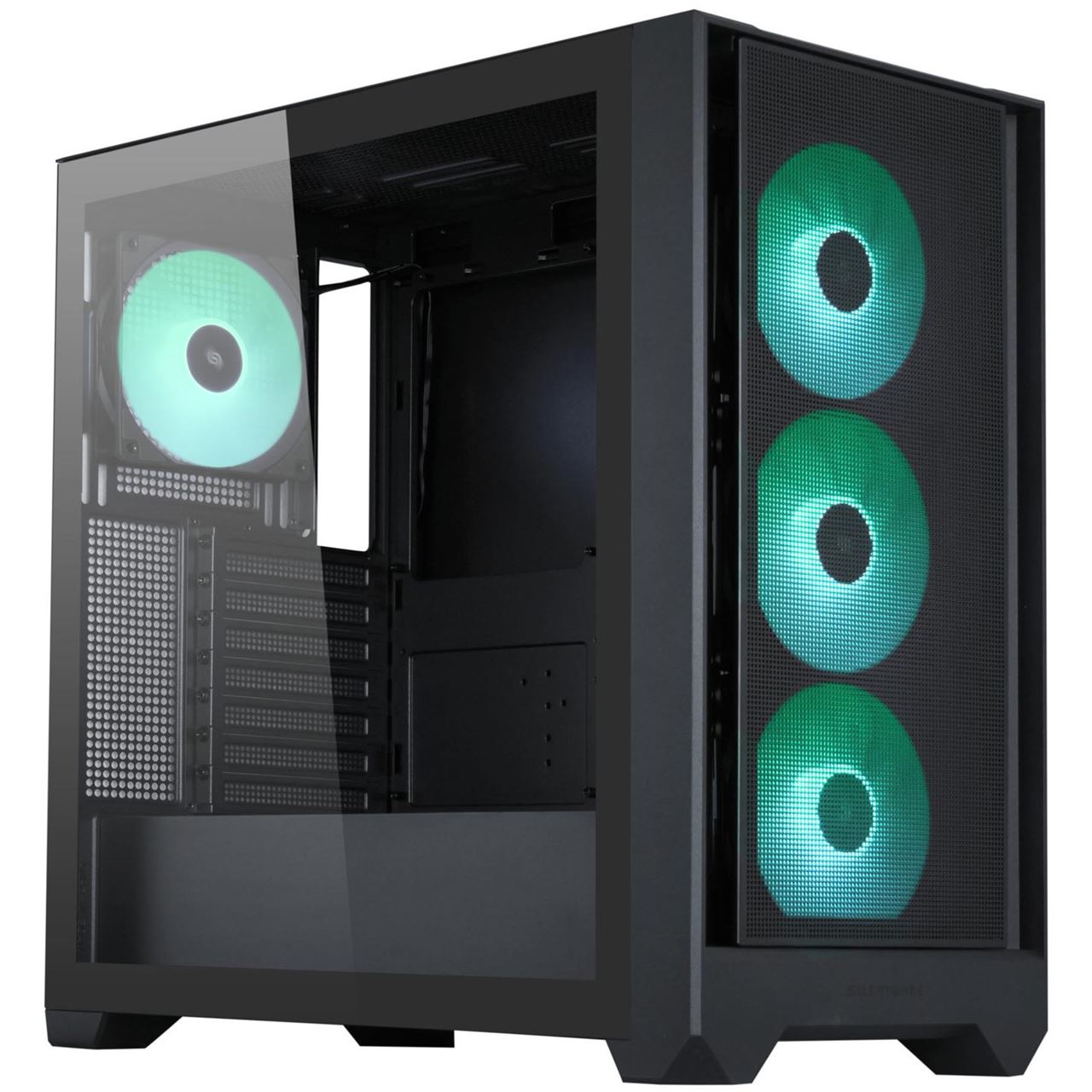 Silentware Flow 110 ARGB (weiß, Tempered Glass)