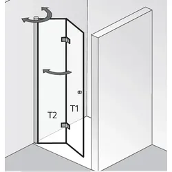 HSK Atelier Plan Drehfalttür Nische 17088xxx