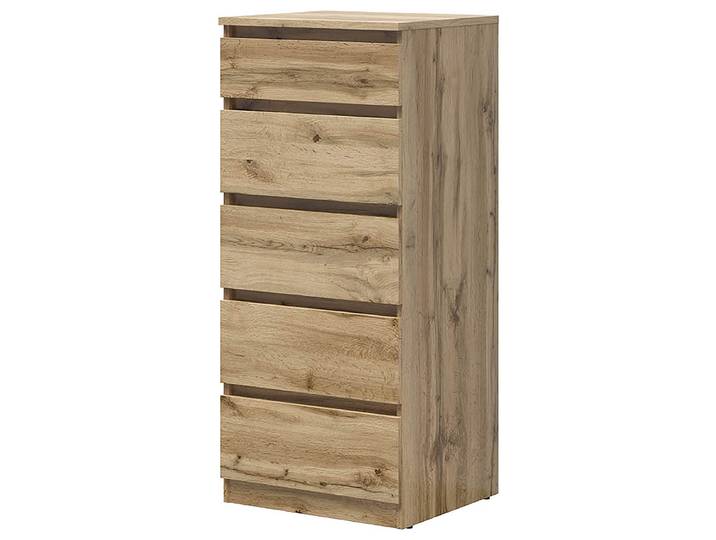 Kommode - Höhe 115 cm 50 x 115 x 45cm Holz/Wotaneiche Dekor