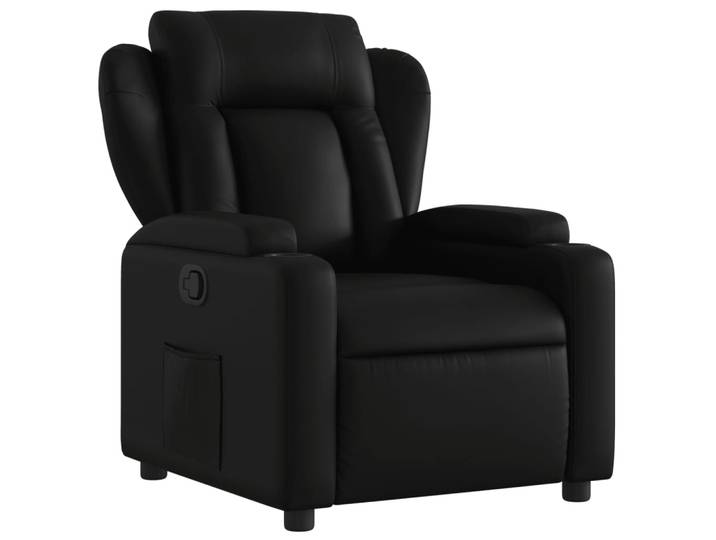 vidaXL Fauteuil relax noir similicuir