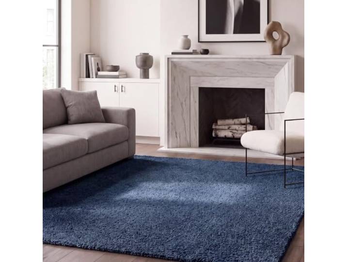 Safavieh Zoe Tapis Polypropylène/Jute/Polyester/Coton Bleu Marine 121 X 182 cm