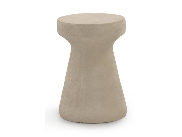 Table d'appoint en polyrésine couleur sable