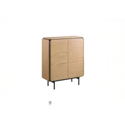 KAWOLA Highboard AVRIL 2 Türen Eiche braun