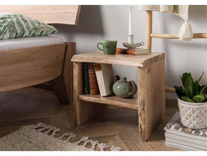 Nachttisch Akazie 45x40x45 natur lackiert PURE ACACIA #310