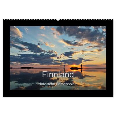 Finnland - Nordische Farbenspiele (Wandkalender 2027 DIN A2 quer), CALVENDO Monatskalender