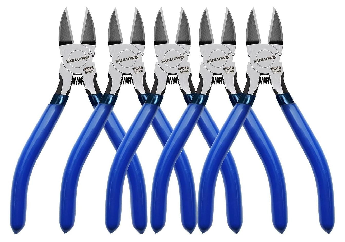 Set van 5 precisie draadknippers van 5 inch met veermechanisme
