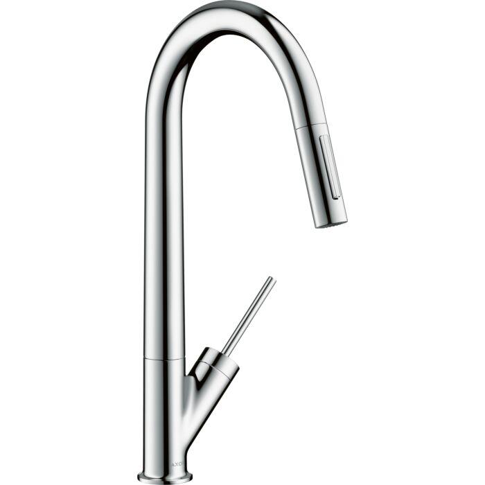 hansgrohe Axor Starck Küchenarmatur 10821000 mit Ausziehbrause, chrom