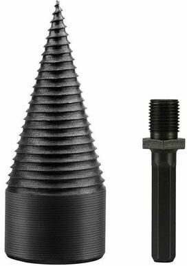 All Categories Goods Firewood Drill Bit, High Speed Twist Wood Splitter Screw, Cone Driver For Efficient Firewood Splitting a