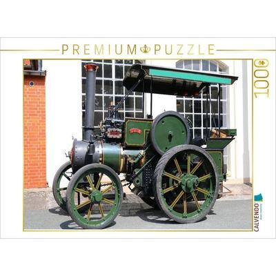 CALVENDO Puzzle Dampftraktor Lena von Wallis u. Steevens, Hampshire, GB, Fabriknummer 2811, Baujahr 1905, Gewicht 3 t. | 1000 Teile Lege-Größe 64x48cm