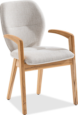 2er Set Niehoff Lugano Polsterstuhl Teak/Kunstfaser