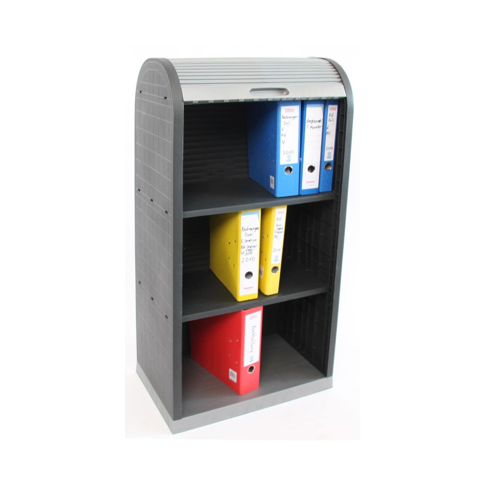 Universal Rollladenschrank, Büro Jalousie Schrank, Kunststoff 120x58x38cm