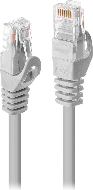 Lindy Patchkabel Cat5e U/UTP Grijs 3,00 m
