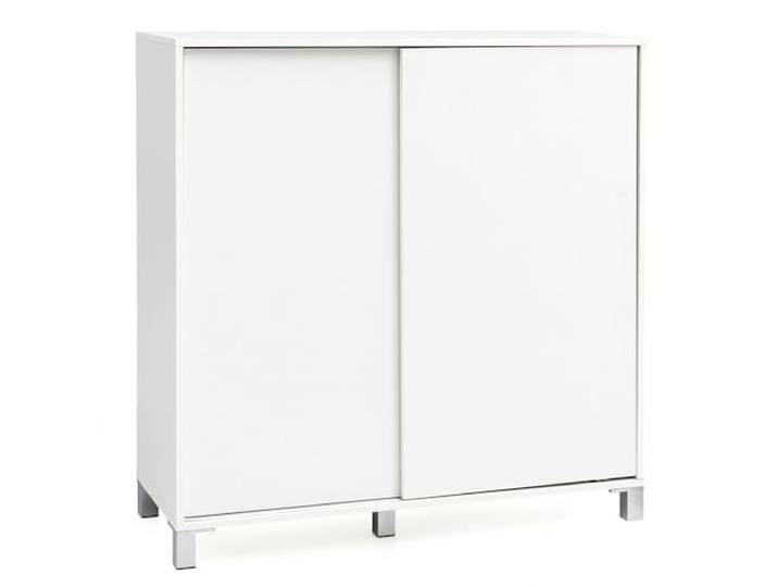 WOHNLING Schuhschrank 100x37,5x108 cm Weiß, 20 Paar Schuhe Schuhständer groß mit Ablage, Schuhregal kratzfest dank Melaminharz, Schuhkommode für Flur und Garderobe
