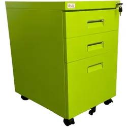 Jet-Line, Rollcontainer, Rollcontainer PAUL grün Rollschrank Bürocontainer knock-down