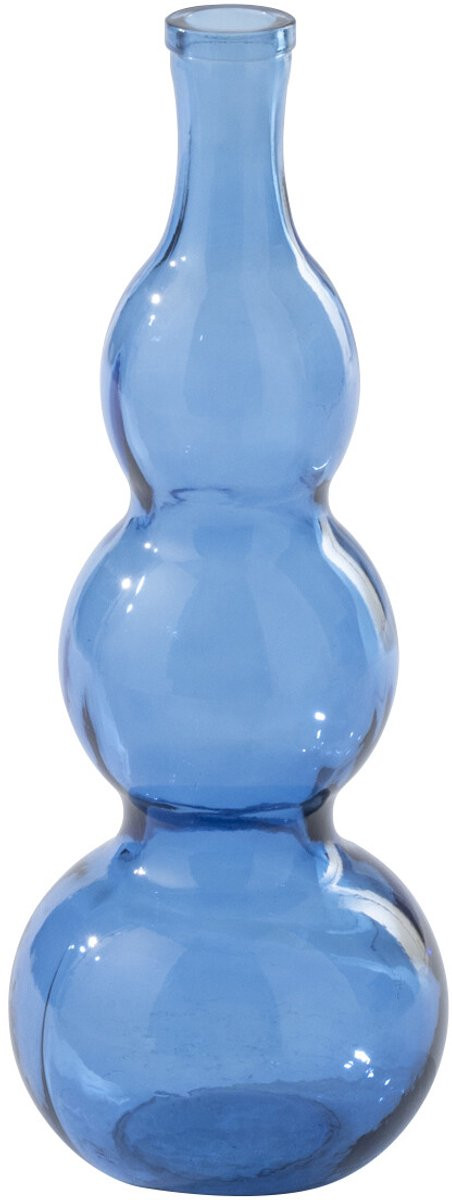 J-Line glazen vaas - blauw