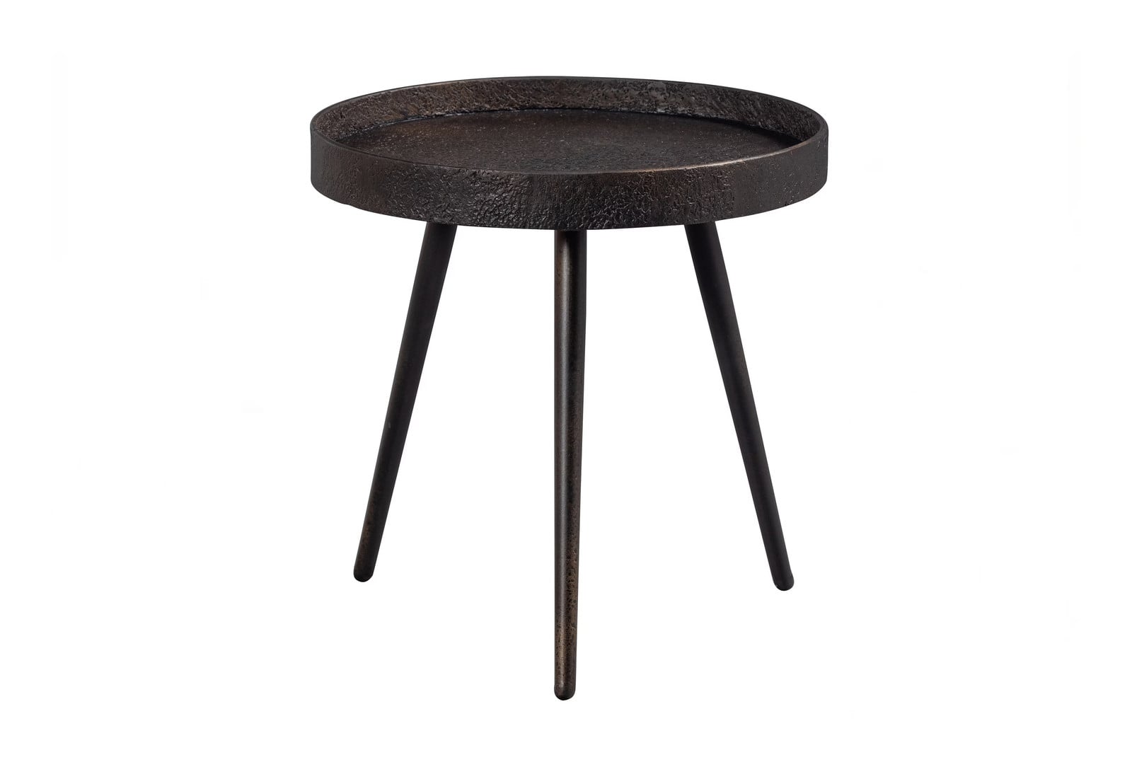 WOOOD Bijzettafel Bounds Rond - Antique Goud - Metaal en Hout
