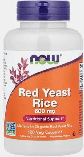 NOW RED YEAST RICE 600mg 120 CAPSULAS