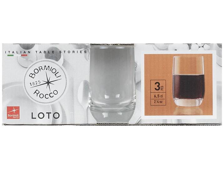 Loto Likörglas 6.5cl 3 teilig