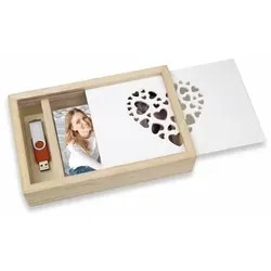 Fotobox Holz Love, für 13x18cm