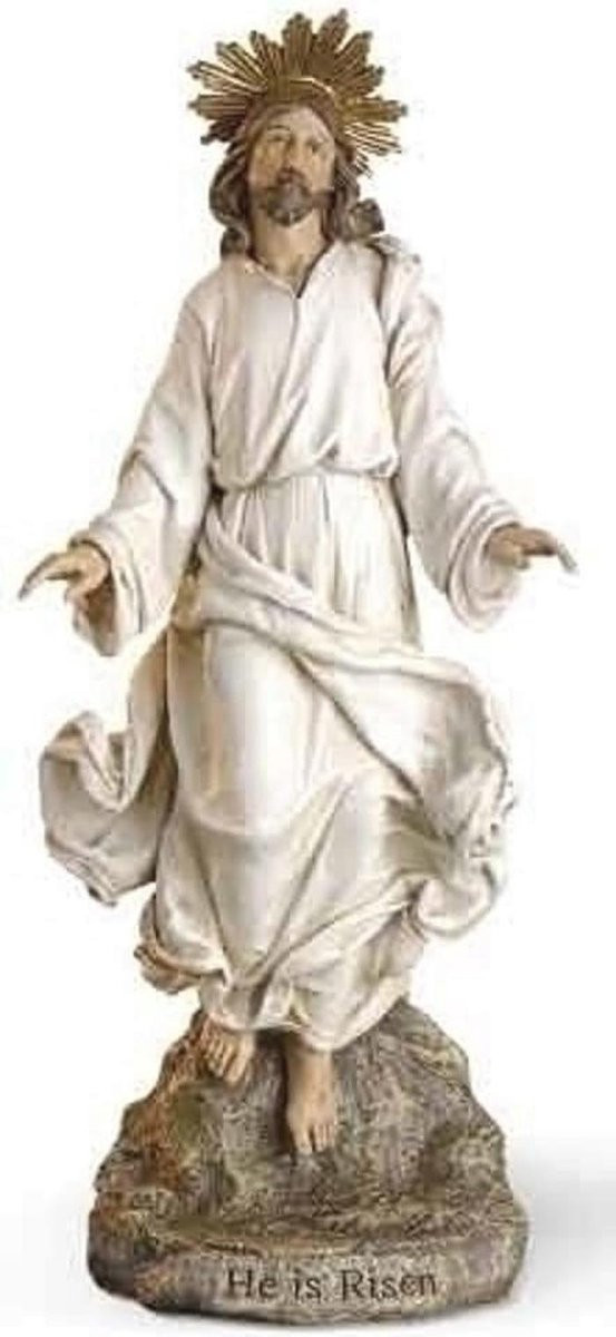 Christus Jezus opstanding beeldje, 30,5 cm hoogte