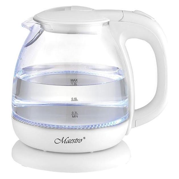 Maestro Czajnik elektryczny 1l MR-055-WHITE (1 l) (MR-055-WHITE)