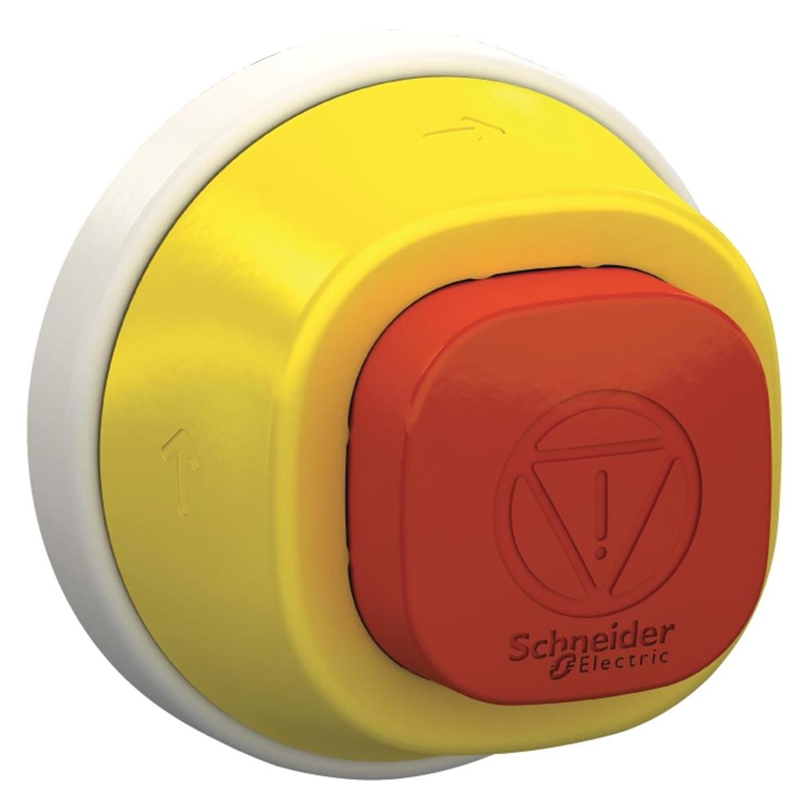 Schneider Electric Not Aus Taster Fronment für beleuchtbarer Aus/Not Halt (ZB5AS84W2M)