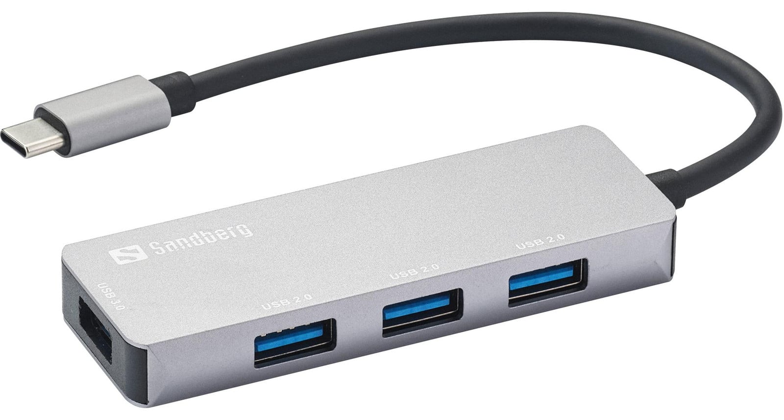 Sandberg USB-C Hub met 1x USB 3.0 en 3x USB 2.0