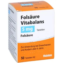 Folsäure Vitabalans 5 mg 50 St