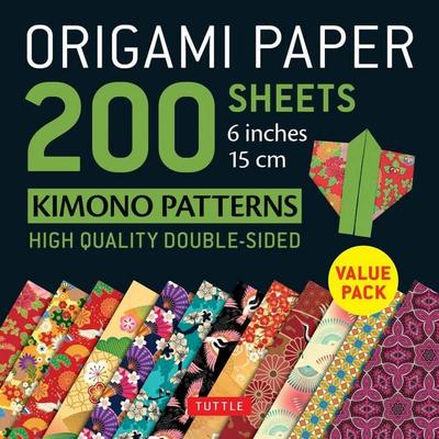 Origami Paper 200 sheets Kimono Patterns 6 (15 cm), Zubehör von Tuttle Publishing, Tuttle Publishing, 978-0-8048-5080-3