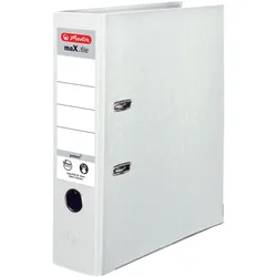herlitz Ordner Rückenbreite 8 cm DIN A4 Kunststoff weiß