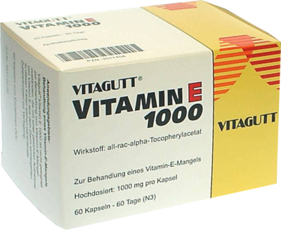 CHEPLAPHARM Arzneimittel GmbH VITAGUTT Vitamin E 1000 Weichkapseln 60 St 03011406