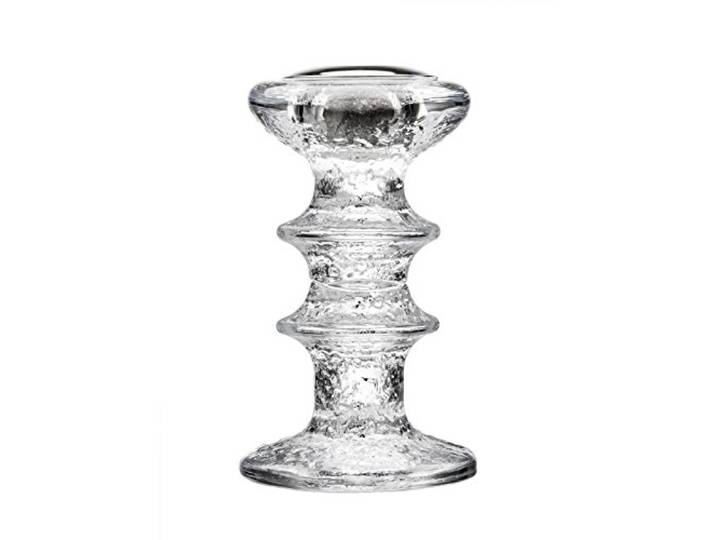 Iittala Festivo 1023745 Bougeoir\, Verre\, Argent Transparent\, 5 x 5 x 12 cm