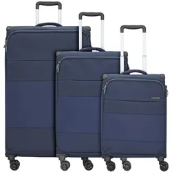D&N Travel Line 9004 4-Rollen Kofferset 3tlg., Koffer, Blau
