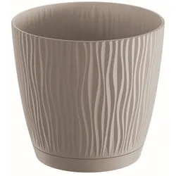 Prosperplast - SANDY P 2,3L Blumentopf - 16,8x16,8x15,7cm in Mocca Farbe