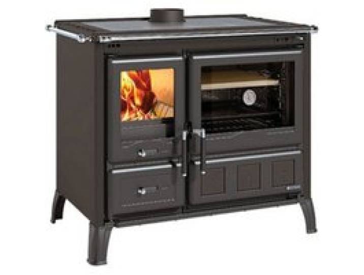 Nordica Extraflame Cuisinière à bois 10.5kw antharcite - GARDENIAXXLNOIRANTHRACITE