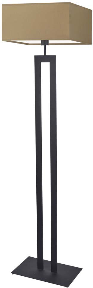 17 Stories Arsh 161cm Traditional Floor Lamp Black/Beige 161cm H X 40cm W X 40cm D