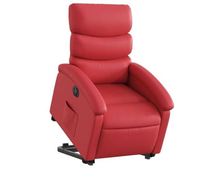vidaXL Relaxsessel mit Aufstehhilfe Elektrisch Rot Kunstleder