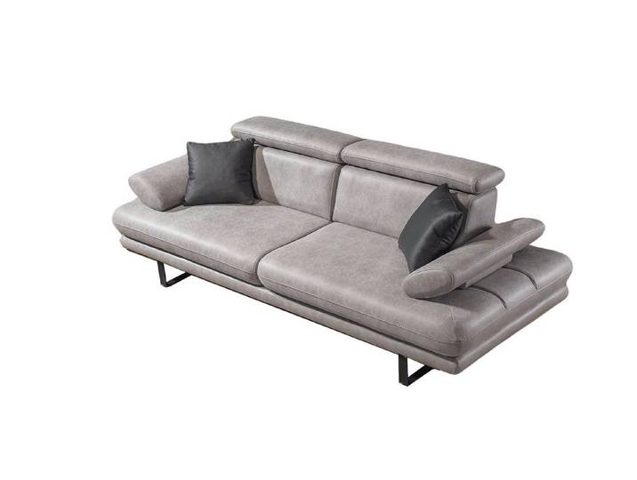 Villa Möbel Sofa Energy Nubuk, 2-Sitzer 1 Teile, mit Relax-/Bettfunktion durch verstellbare Rückenlehne