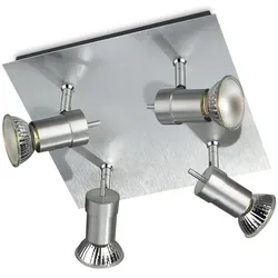 Philips, Deckenstrahler, Titan - Bauspot - Gu10 - 4x - Silber (GU10)