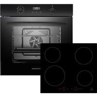 ASET7004295I, Backofen-Set schwarz